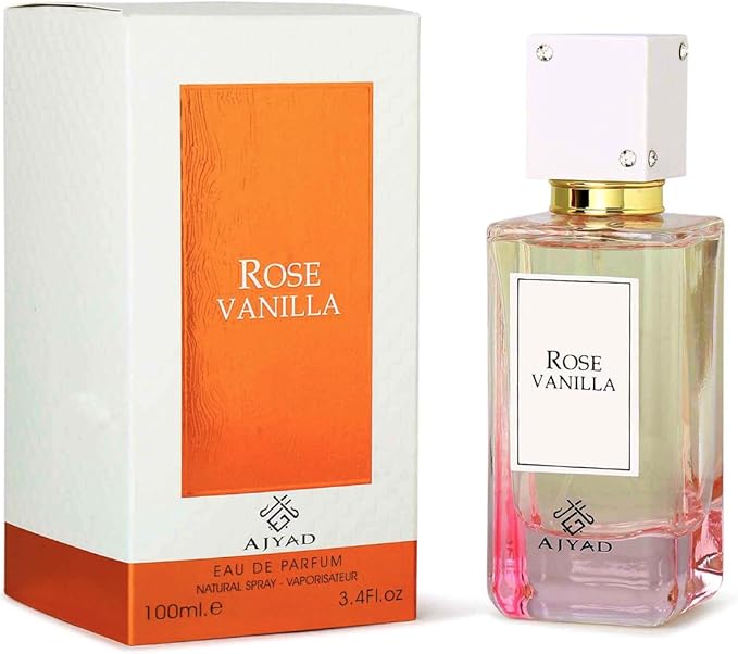 Rose Vanilla by Ajyad 100ml Eau de Parfum Spray Women Arabian Perfume