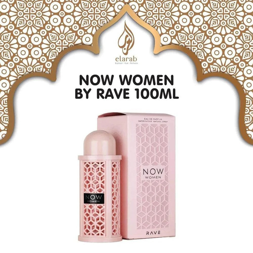 Now Women Rave Pink Perfume by Lattafa Eau De Parfum 100ml Fragrance