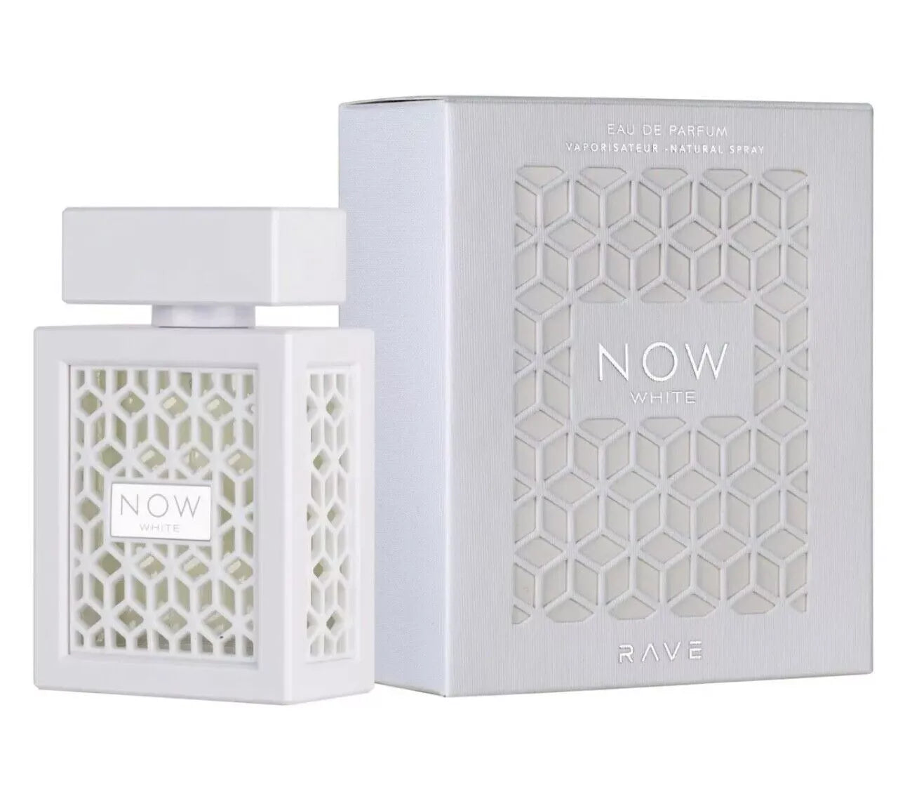 Now White Rave By Lattafa Eau De Parfum sandalwood vanilla scented Perfume 100ml