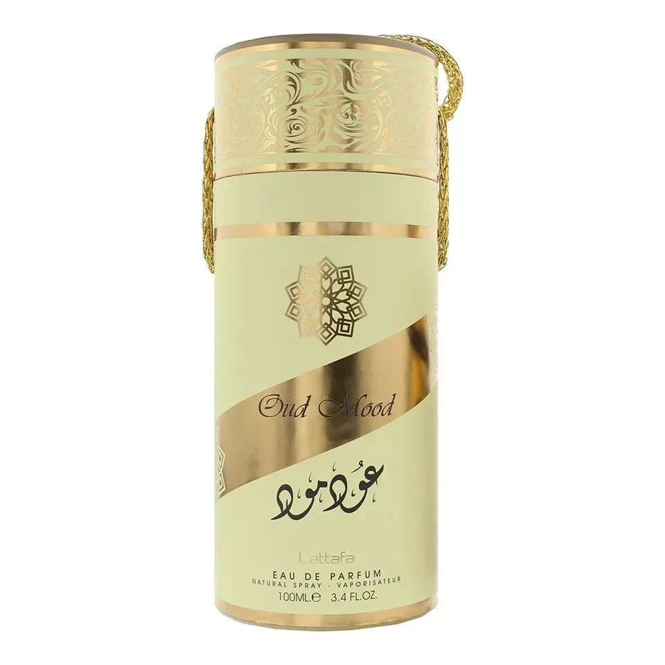 Oud Mood Gold | Eau De Parfum 100ml | by Lattafa - Unisex Arabian Perfume Spray Gift