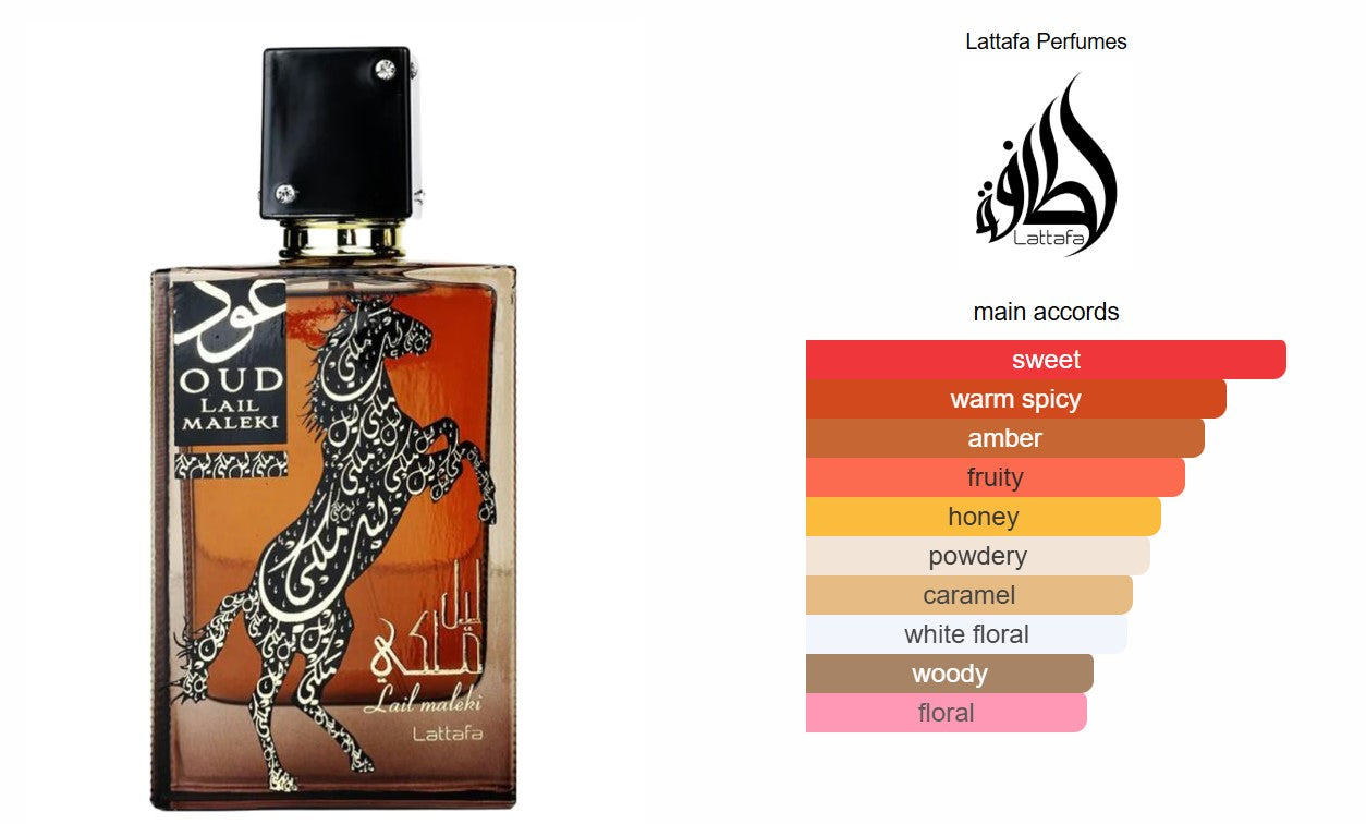 Oud Lail Maleki Lattafa Perfumes for women and men