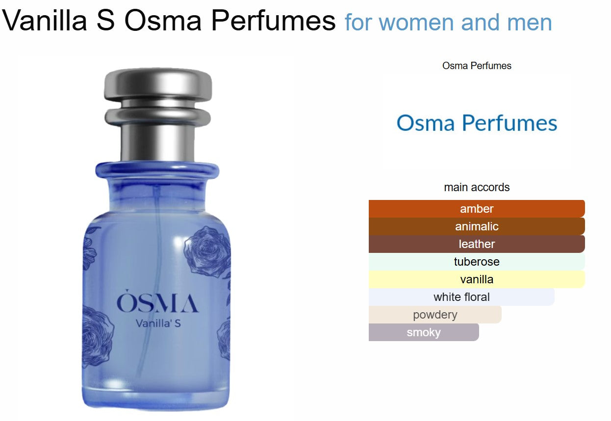 Osma Vanilla S Eau de Parfum 75ml by Osma Perfumes