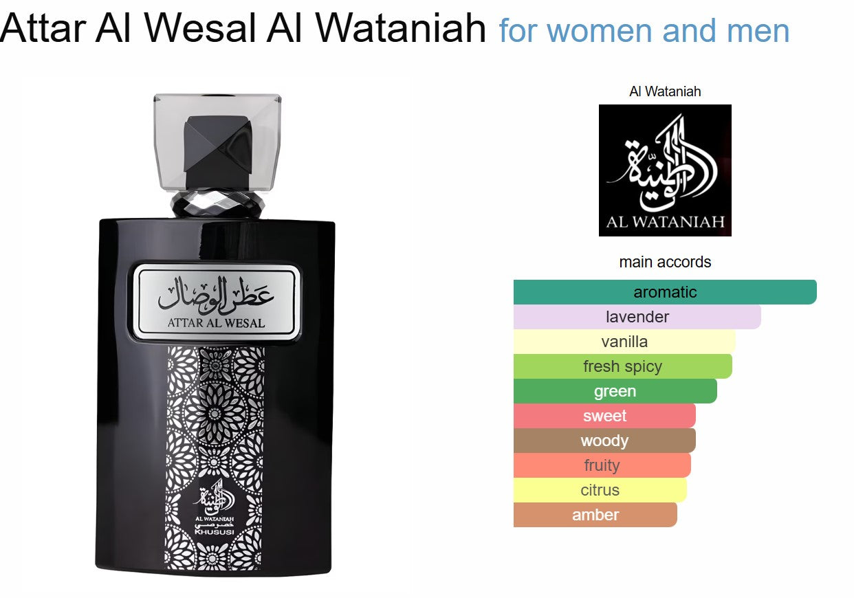 Attar Al Wesal BY Al Wataniah  Unisex Perfume 100 ml