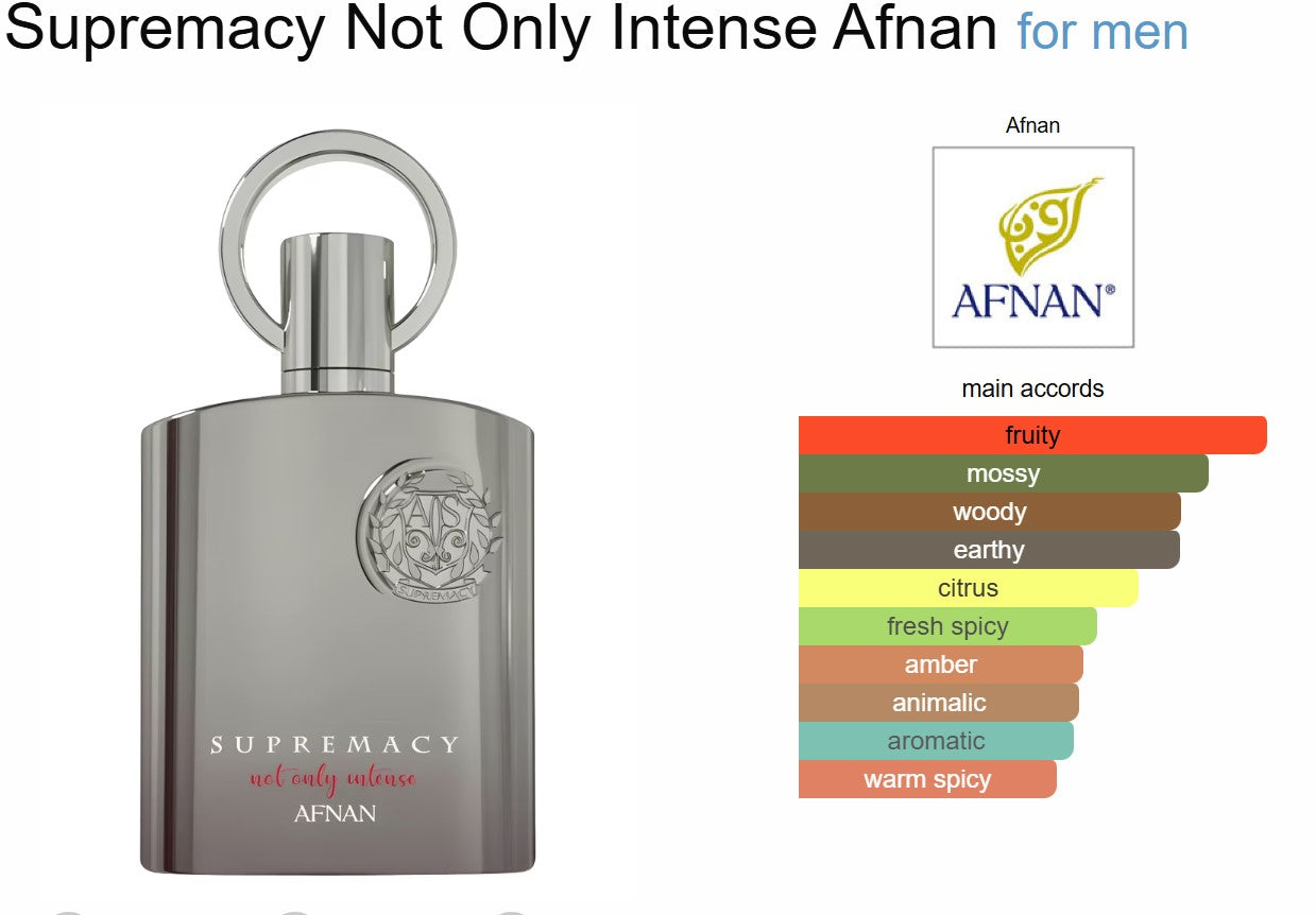 Supremacy Not Only Intense Perfume 100ml Afnan