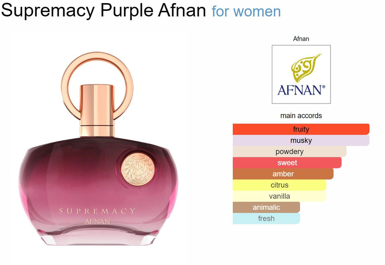 Supremacy Purple Afnan for women