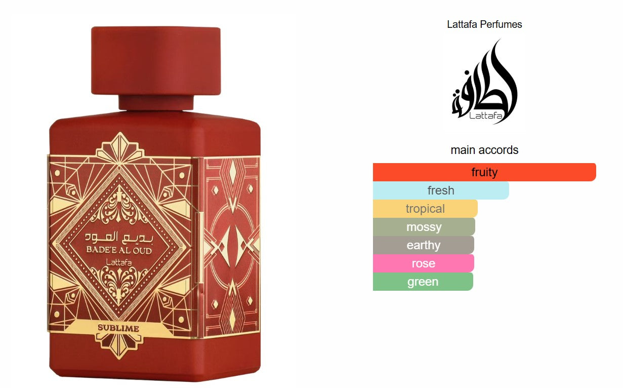 Badee al Oud Sublime Perfume 100ml EDP Lattafa