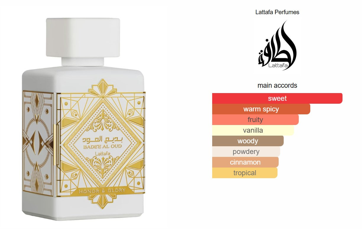 Badee Al Oud Honor & Glory Perfume 100ml EDP Lattafa