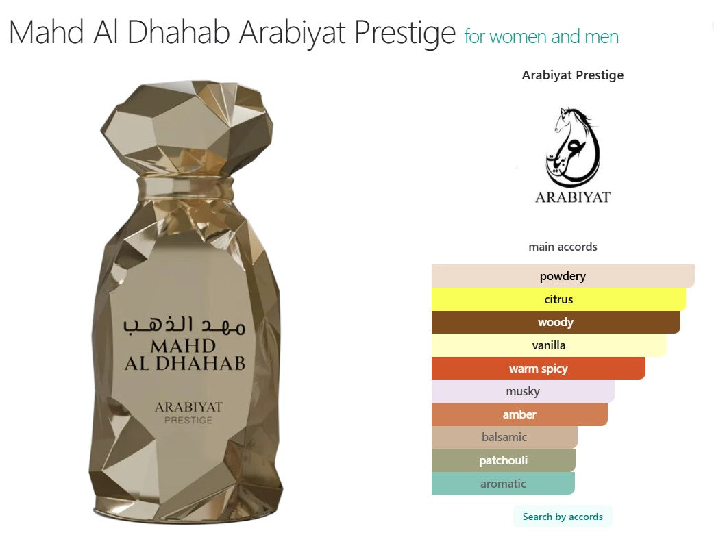 Mahd Al Dhahab Perfume 100ml EDP Arabiyat Prestige