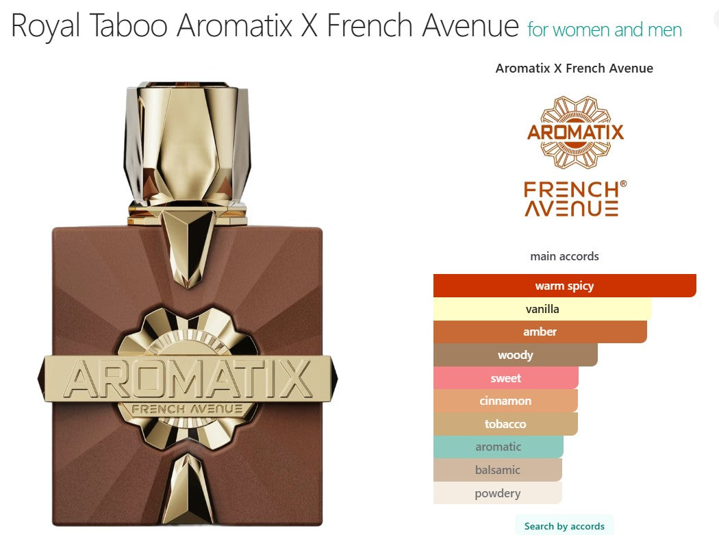 Aromatix Royal Taboo Extrait de Parfum 100ml French Avenue