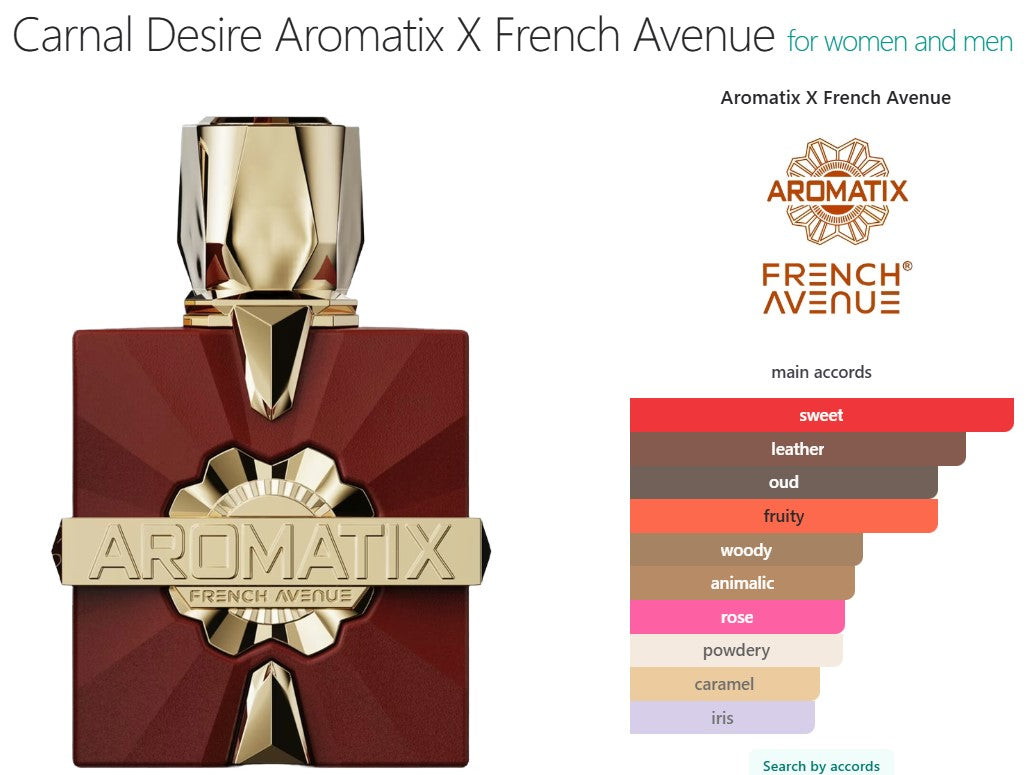 Aromatix Carnal Desire Extrait de Parfum 100ml French Avenue