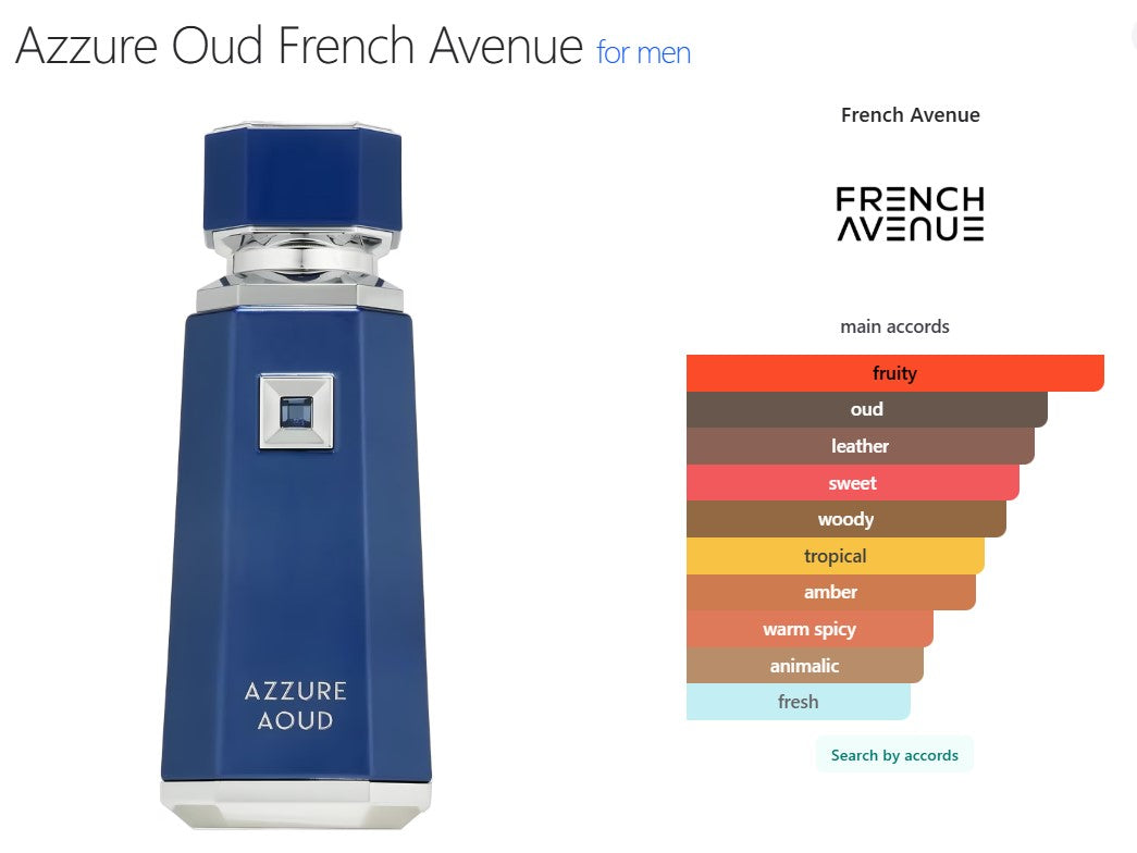 Azzure Aoud Perfume 100ml EDP French Avenue