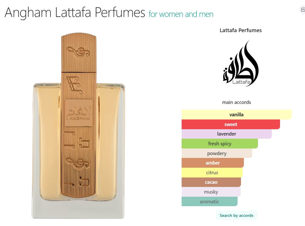 Angham Perfume 100ml EDP Lattafa