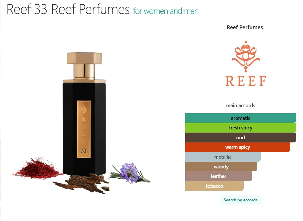 REEF 33 EDP 100ml Classic Perfume