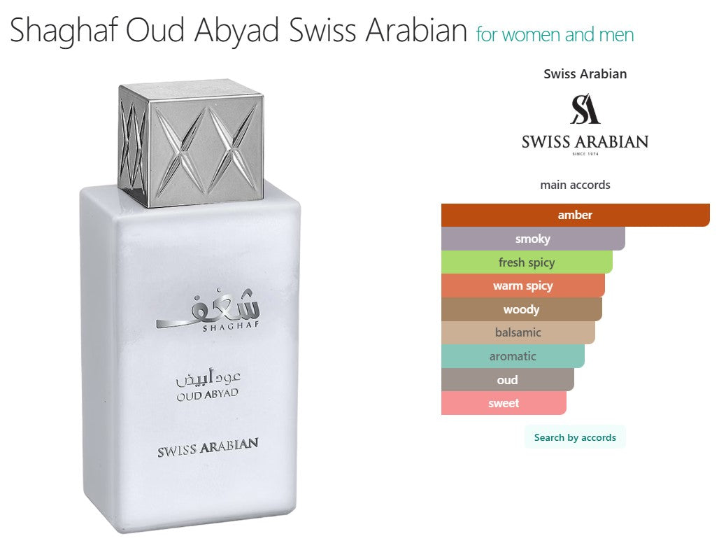 Swiss Arabian Shaghaf Oud Abyad