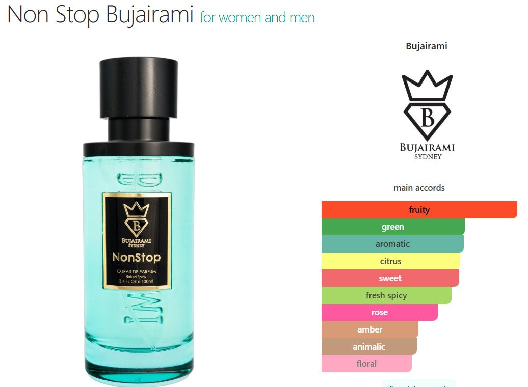 Bujairami Non Stop 100ml Extrait De Parfum Bujairami Sydney