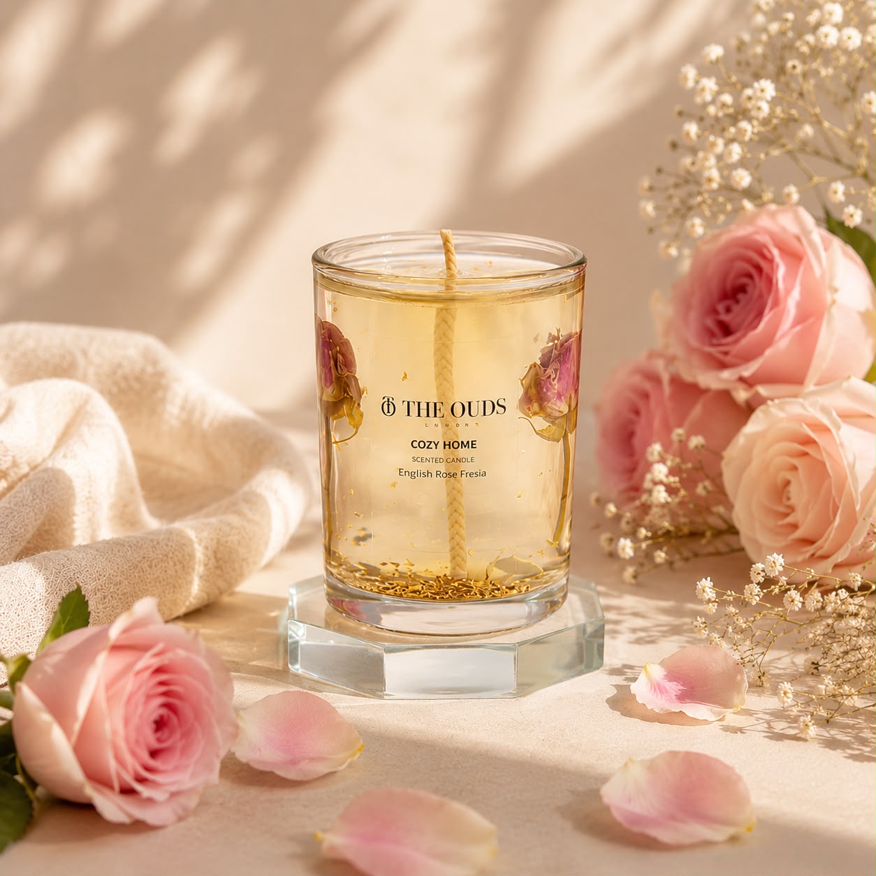 Cozy Home Rose Scented Candle