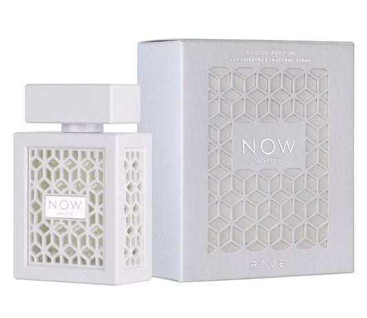 Now White Rave By Lattafa Eau De Parfum sandalwood vanilla scented Perfume 100ml