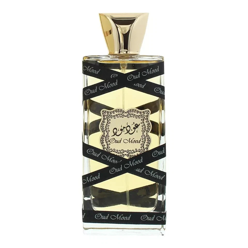 Oud Mood Gold | Eau De Parfum 100ml | by Lattafa - Unisex Arabian Perfume Spray Gift